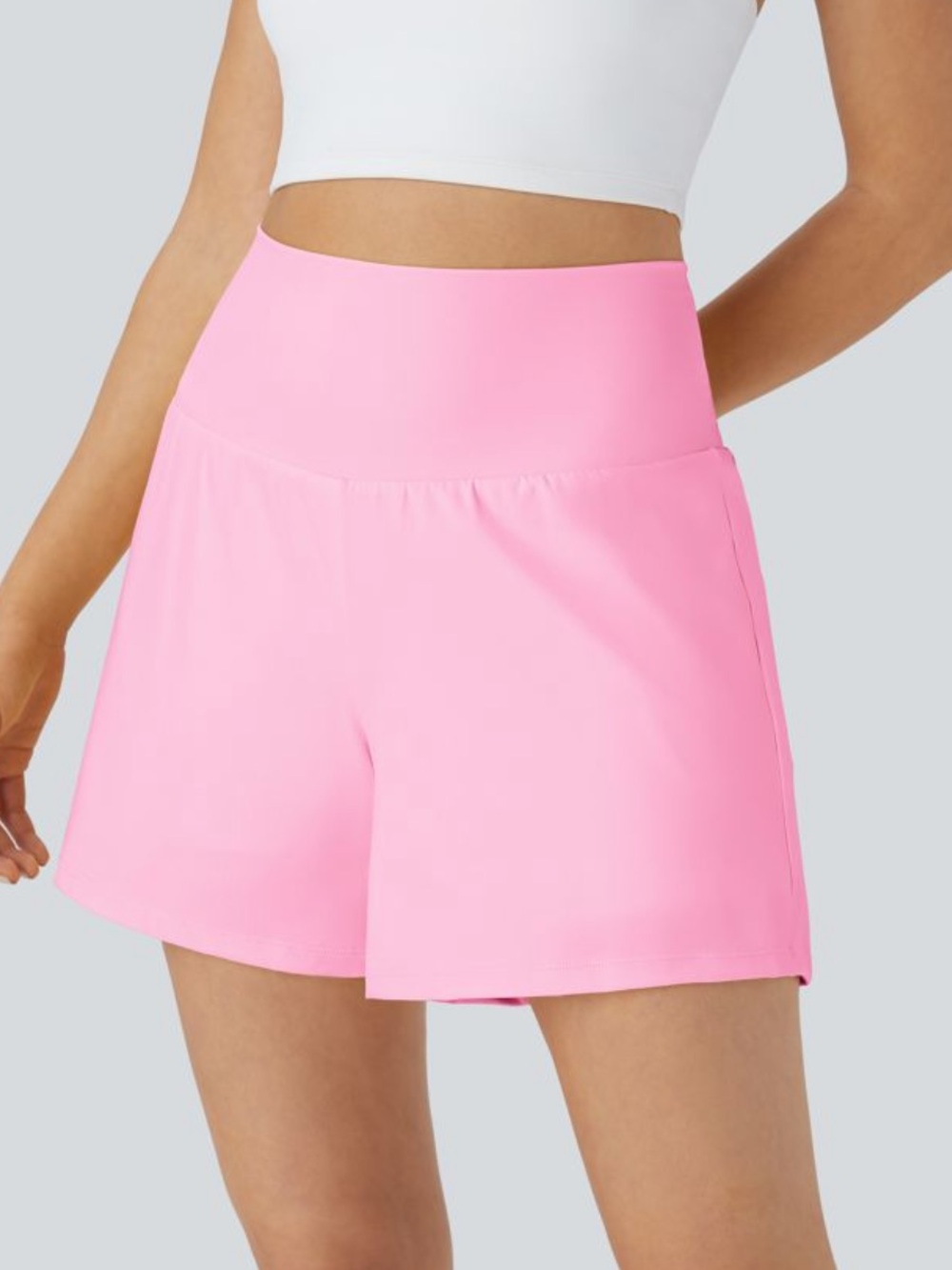 Halara Airy Super high waist yoga shorts size small Nosegay